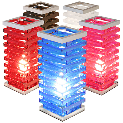 ll473 acrylic square spiral lamp 1 - Design Your Decorative Table Lamps and Lighten Up A corner