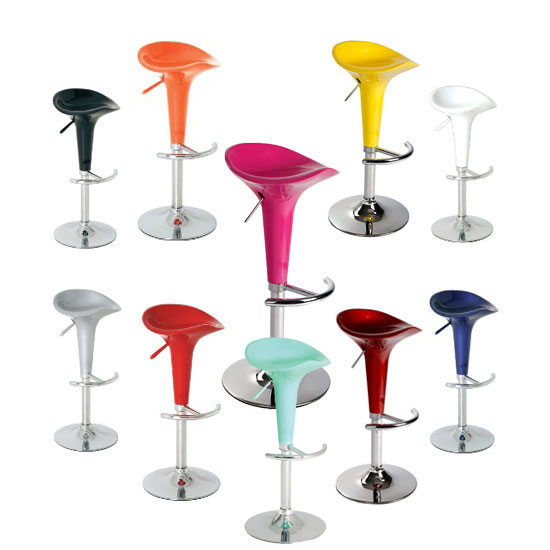 pazifik bar stool pink blue yellow - Furnishing Your First Apartment or Home