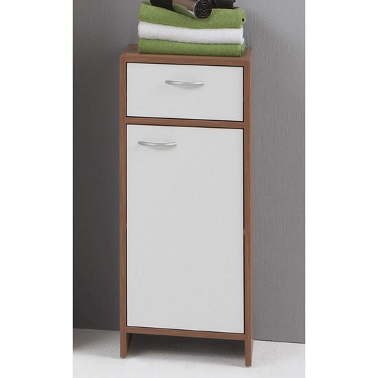 wooden floor cabinet madrid 2 1 - Three Easy Bathroom Cabinet And Vanity Storage Solutions