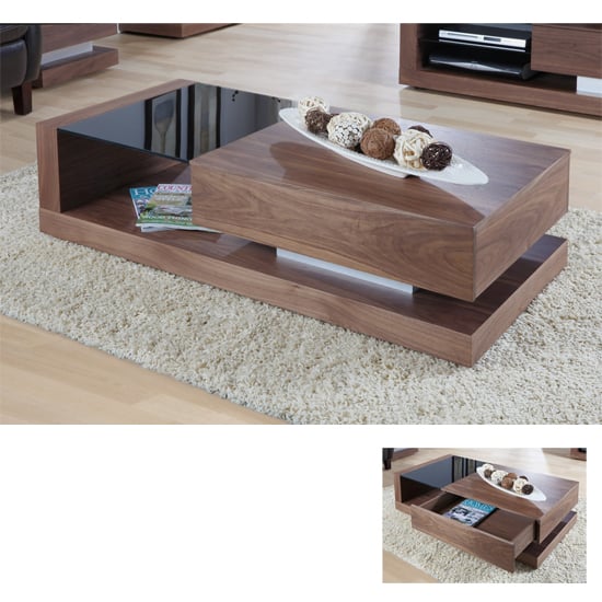 JF613 COFFEE TABLE WALNUT BLACK GLASS 1 - How to run a successful furniture store