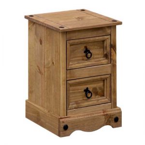 Corina 2 Drawer Petite Bedside Cabinet CR509 300x300 - Make your room functional with bedside cabinets with a door