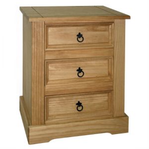 Santa Fe 3 Drawer Bedside Cabinet SF510 300x300 - Add unique ambiance to your room with bedside cabinets with a basket
