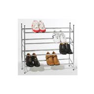 Organize yourself with shoe rack for narrow space of your closet
