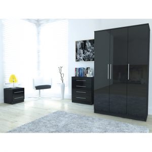 Toronto Black robe1 300x300 - Add dual functionality in your room with wardrobes with built in TV