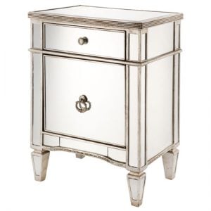 mirror bedside SOL 0026 300x300 - How to décor your bedroom with bedside cabinets in silver