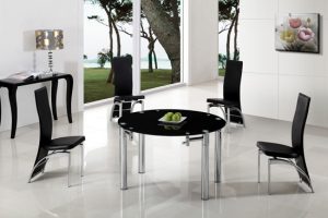 Maxi Ext Round Table blk G 501 300x200 - Add functionality in your small dining room with extendable circular dining table