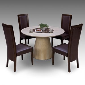 retro dining table elm chairs 300x300 - Add a chic style statement in your house with a retro extendable dining table