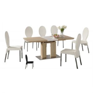 theo ext din tab 6 pu chair1 300x300 - Furnish the outdoors of your house with a stylish extendable outdoor dining table