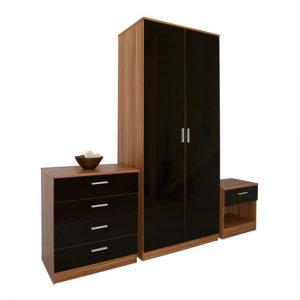 Ottawa 3 Piece Walnnut Black High Gloss Bedroom Set 300x300 - Benefits of Buying Bedroom Furniture for Cheap Prices