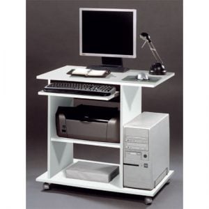 computer desk 3601 84 300x300 - White Wood Computer Desk for Accommodating More People