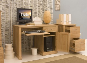 Buy a Square Small Oak Computer Desk for More Space