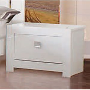 omega white bedside 300x300 - Types of bedroom cabinets
