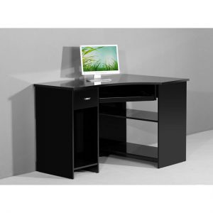 Venus blk computer black gloss 300x300 - Contemporary computer desk for your living room