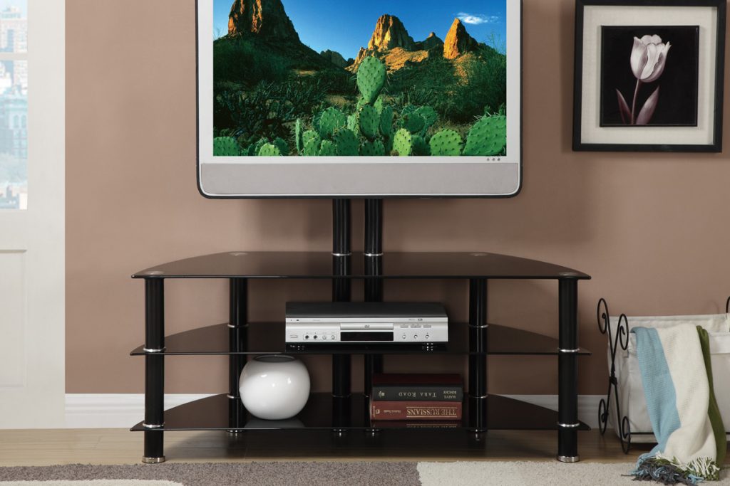 How To Stylishly Contrast Black Glass TV Cabinet Stand 6 Suggestions