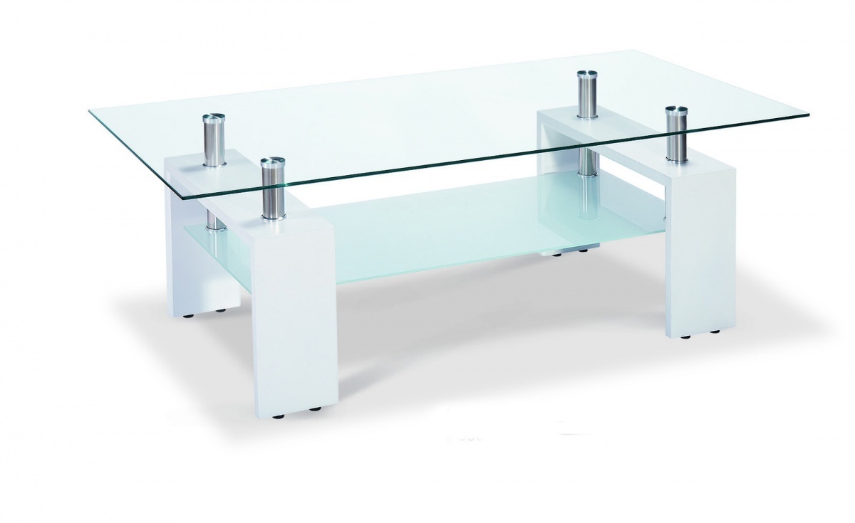 White Glass Coffee Table: 5 Base Types To Consider