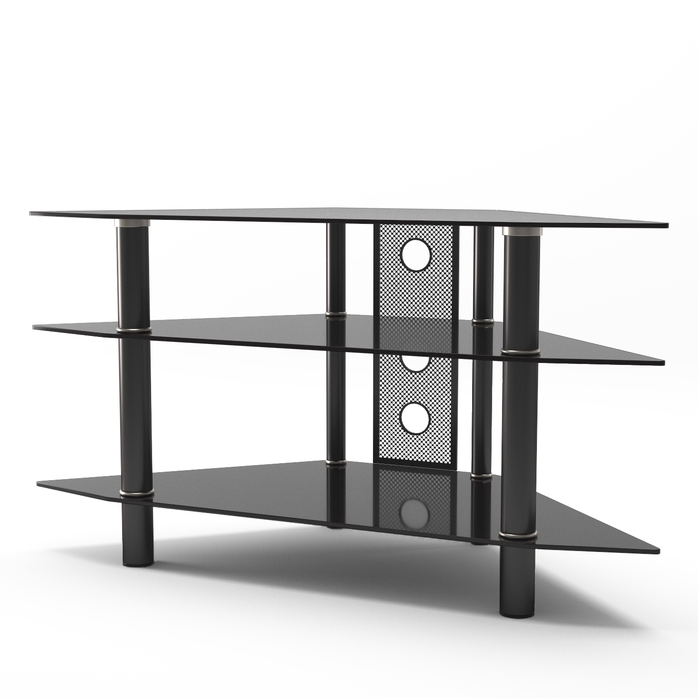 6 Functional Reasons To Choose Black Glass Corner TV Stand With Doors