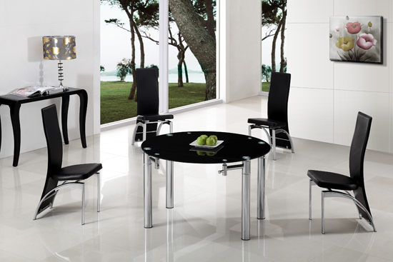 Tips While Shopping For A Round Black Glass Dining Table And Chairs