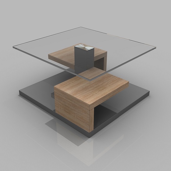 01 01 147.3 black walnut coffee table - How To Decorate A Large Square Coffee Table In 6 Different Interior Types