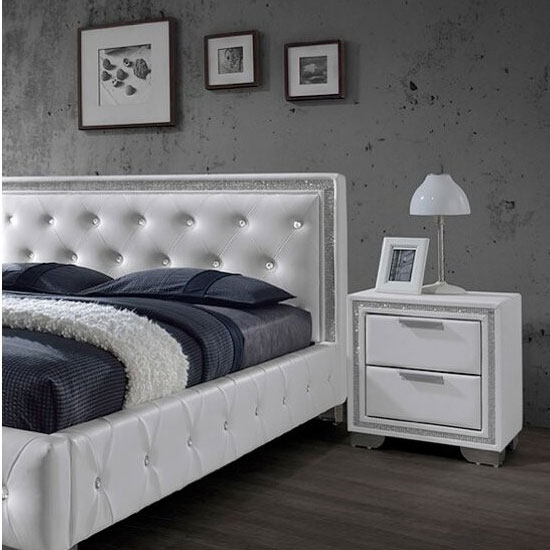 crystal white bedside 1 - 10 Modern Nightstands And Ideas On Making Them Work In A Bedroom