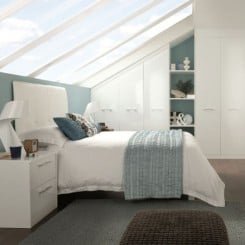 Sharps white bedroom min 245x245 - Loft Bedroom Furniture For An Attic