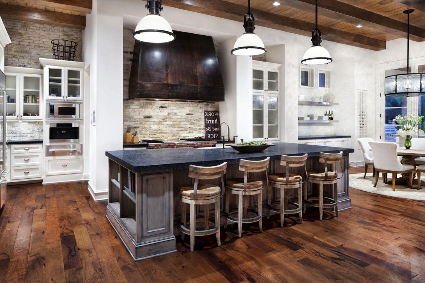 rustic modern kitchen  5 1 - Creating a fusion of classical and modern design styles in your kitchen and other rooms