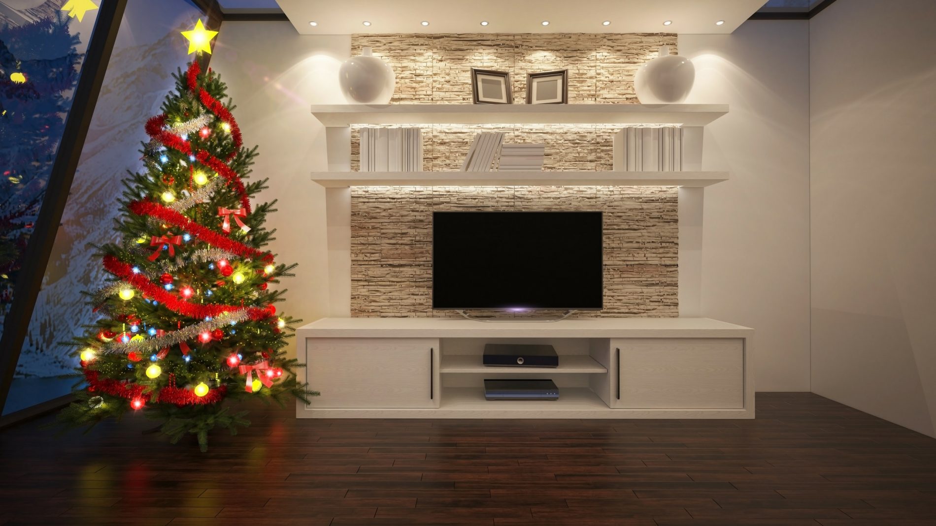 Perfect TV stands for Christmas