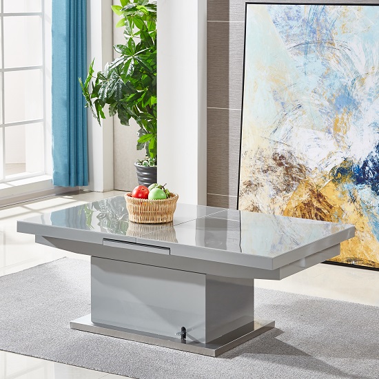 elgin coffee table grey gloss - How to Gain More Space During Christmas
