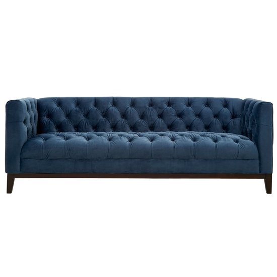 sasha 3 seater midnight velvet sofa blue - 5 Tips On Purchasing A  Sofa