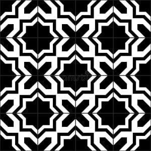 black white moroccan tiles seamless pattern vector background 59918062 300x300 - Home Decorating With a Moroccan Theme