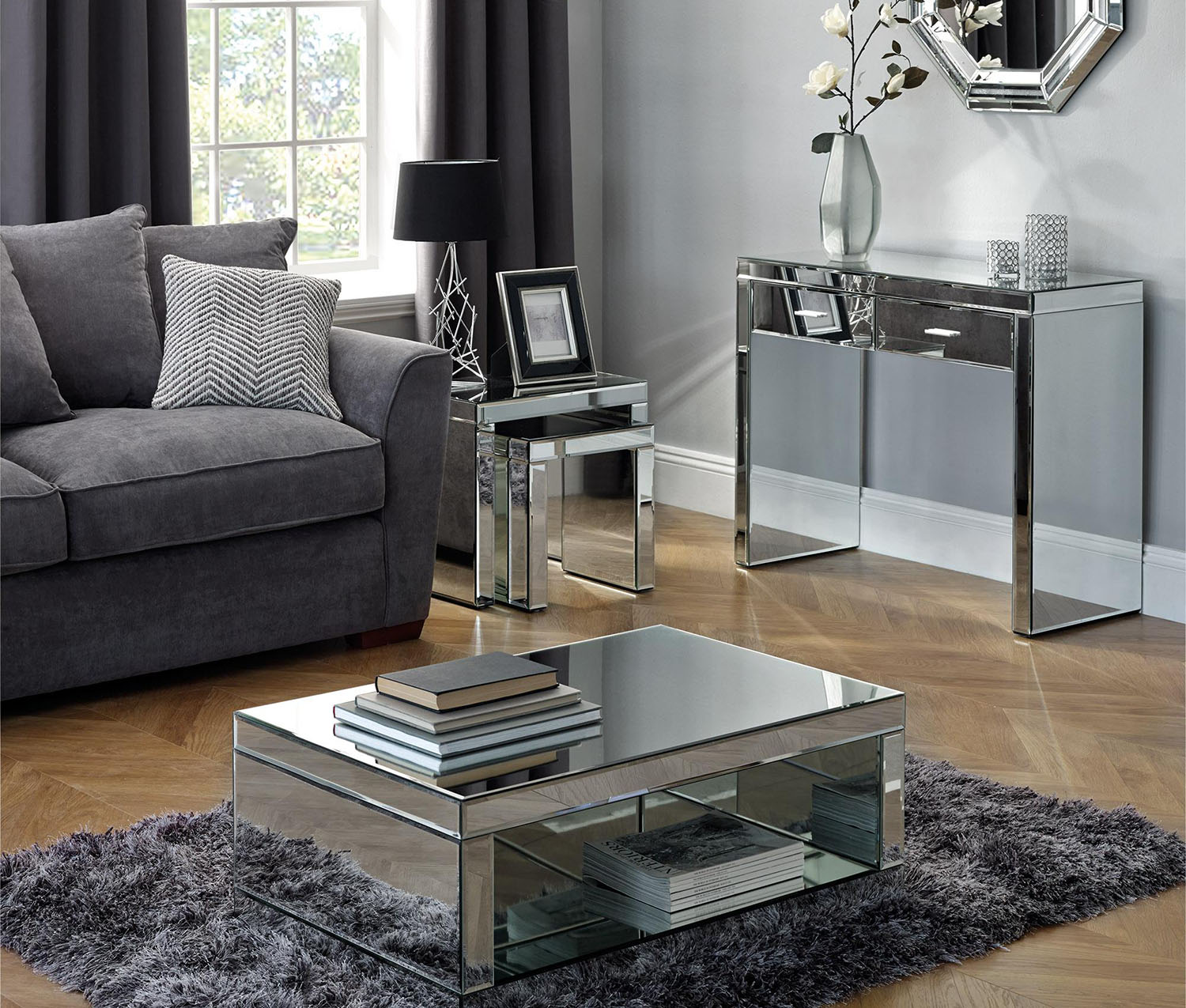 Mirrored Furniture - Buy Mirrored Furniture Online at Unbeatable Prices – Shine & Style