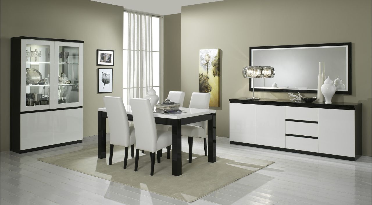 sideboard in dining room - White High Gloss Sideboard for Sale – Modern Style with Smart Storage