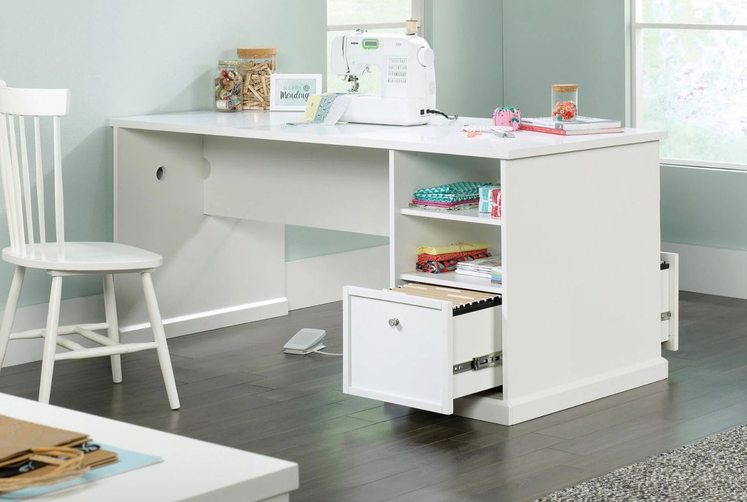 white computer desk - Affordable Computer Desks with Storage – Best Deals in the UK